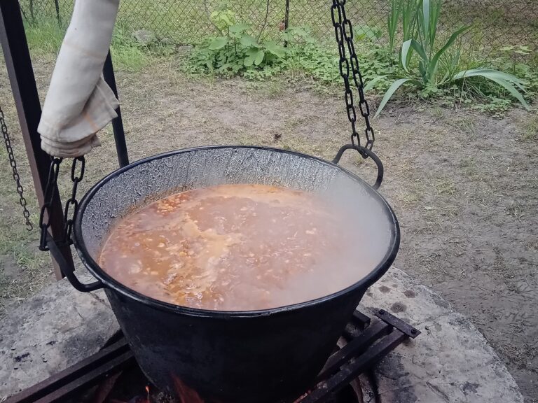 Bogrács parti a Bolyai utcai Idősek Klubjában